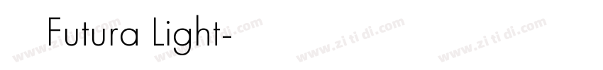 英文字体Futura Light字体转换